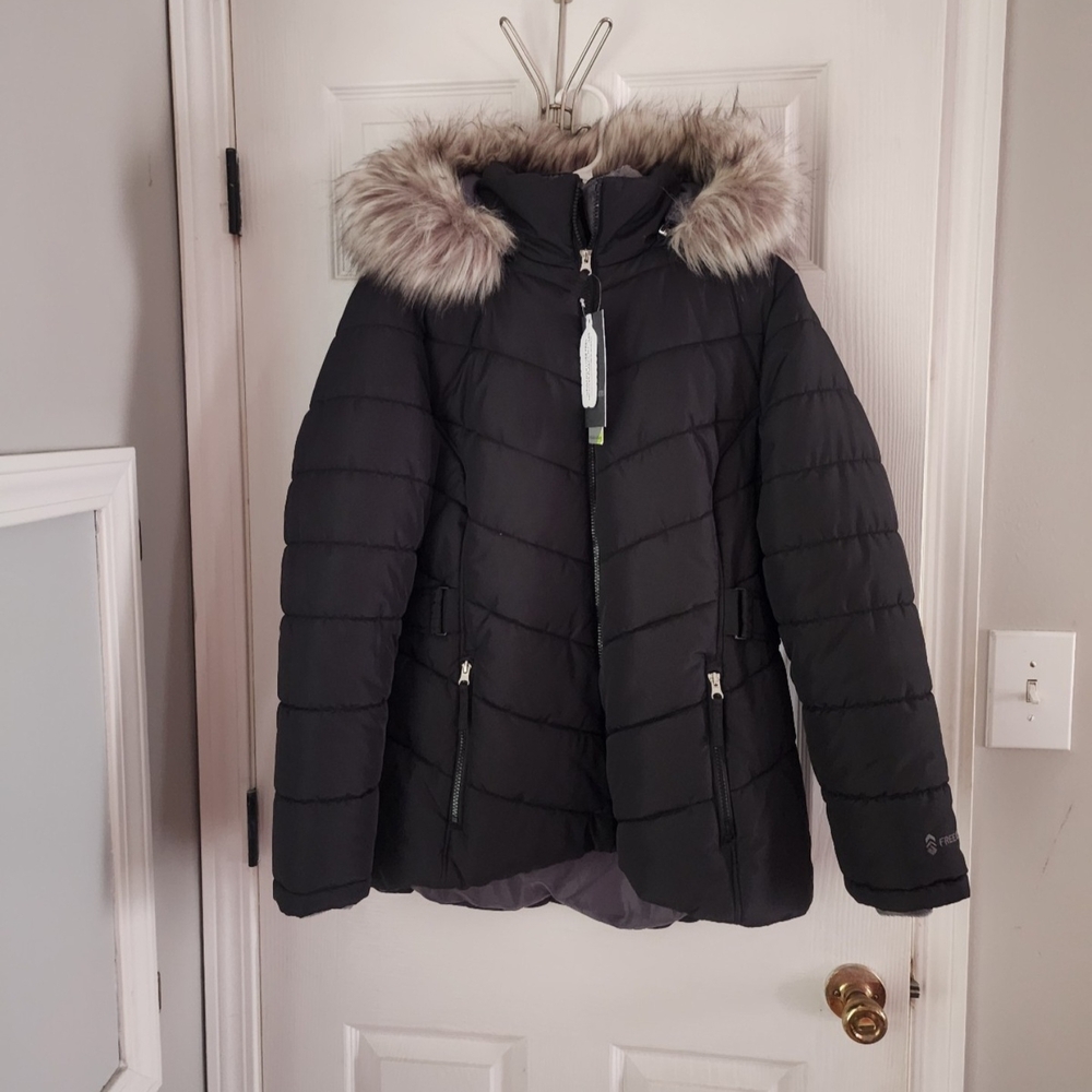 Free Country Black Quilted Jacket